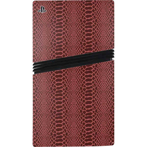 Marsala Snake Skin PS5 Pro Console Skin